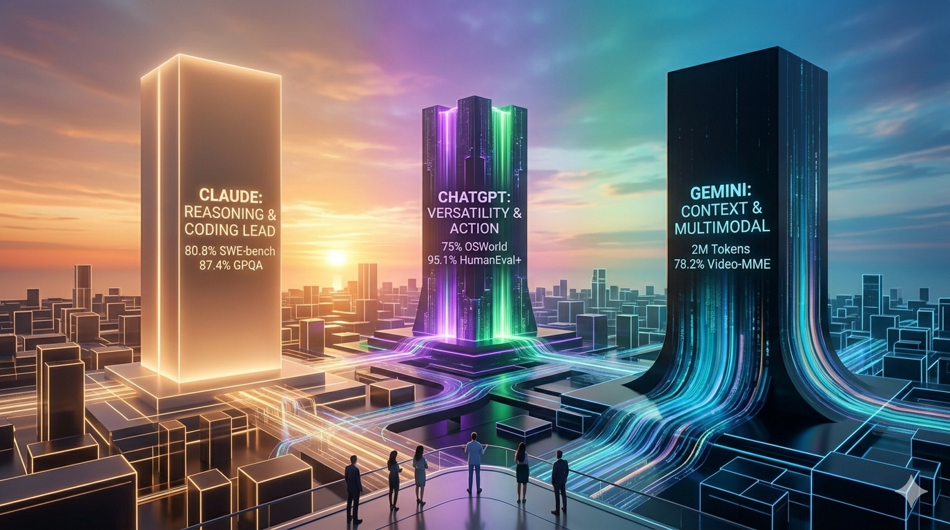 claude vs chatgpt vs gemini comparison 2026