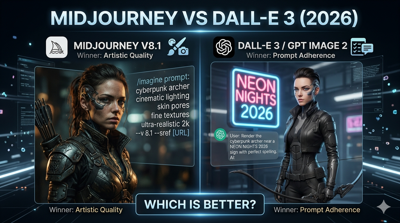 Midjourney vs Dall E 3