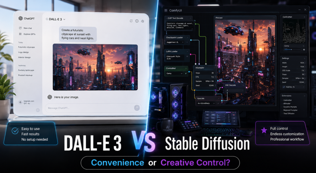 DALL-E 3 vs Stable Diffusion