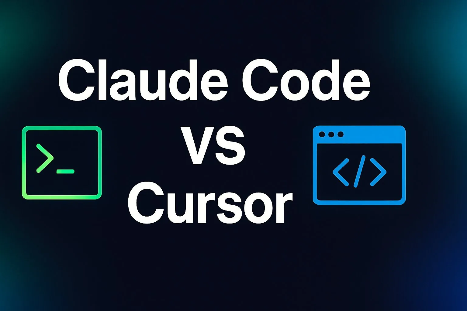 Claude Code vs Cursor AI coding tool comparison banner