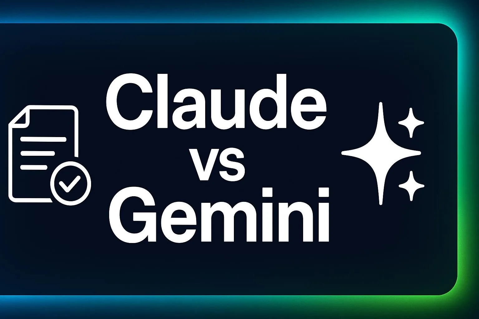 Claude vs Gemini AI comparison banner