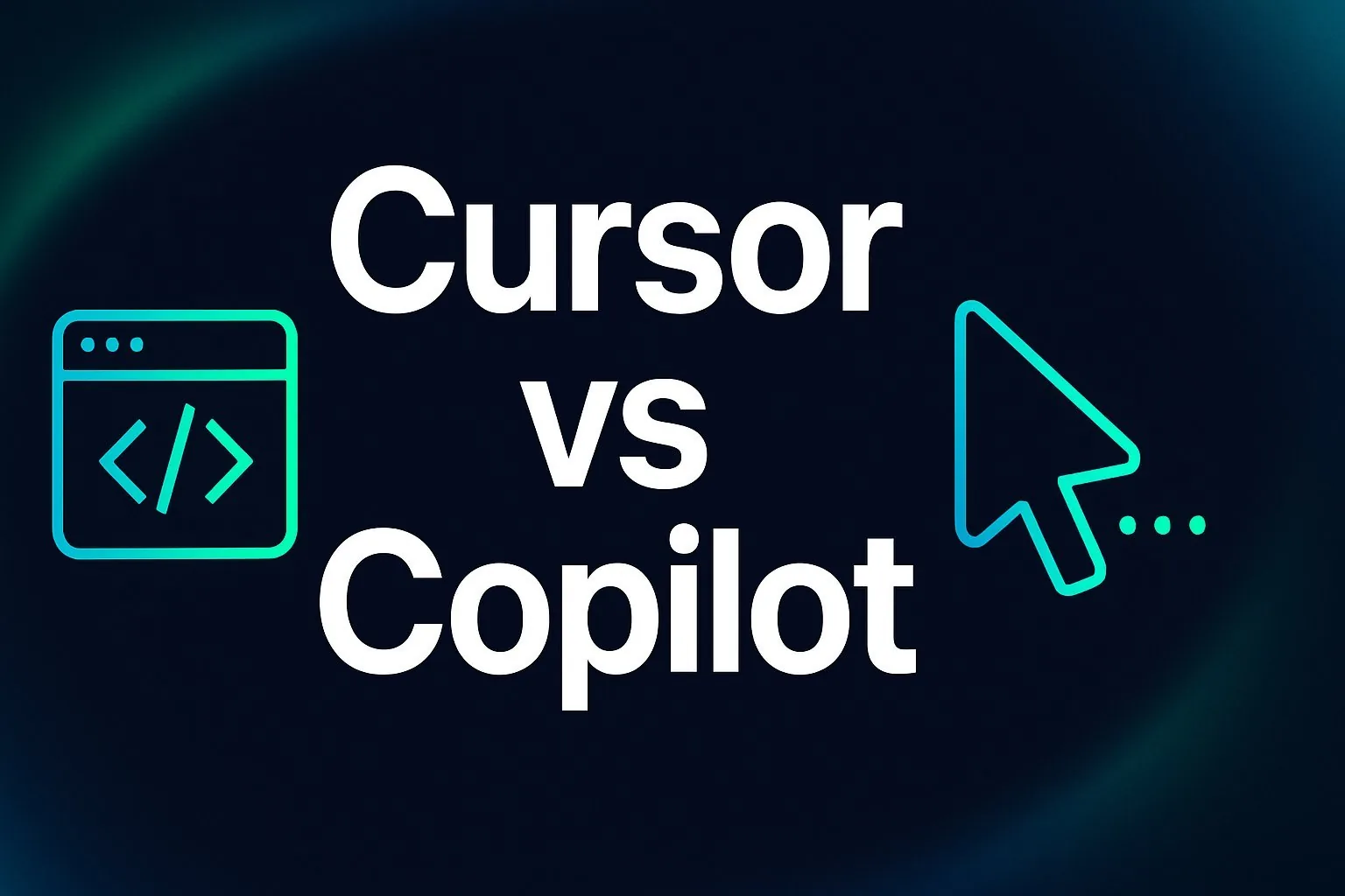 Cursor vs GitHub Copilot AI coding tool comparison banner