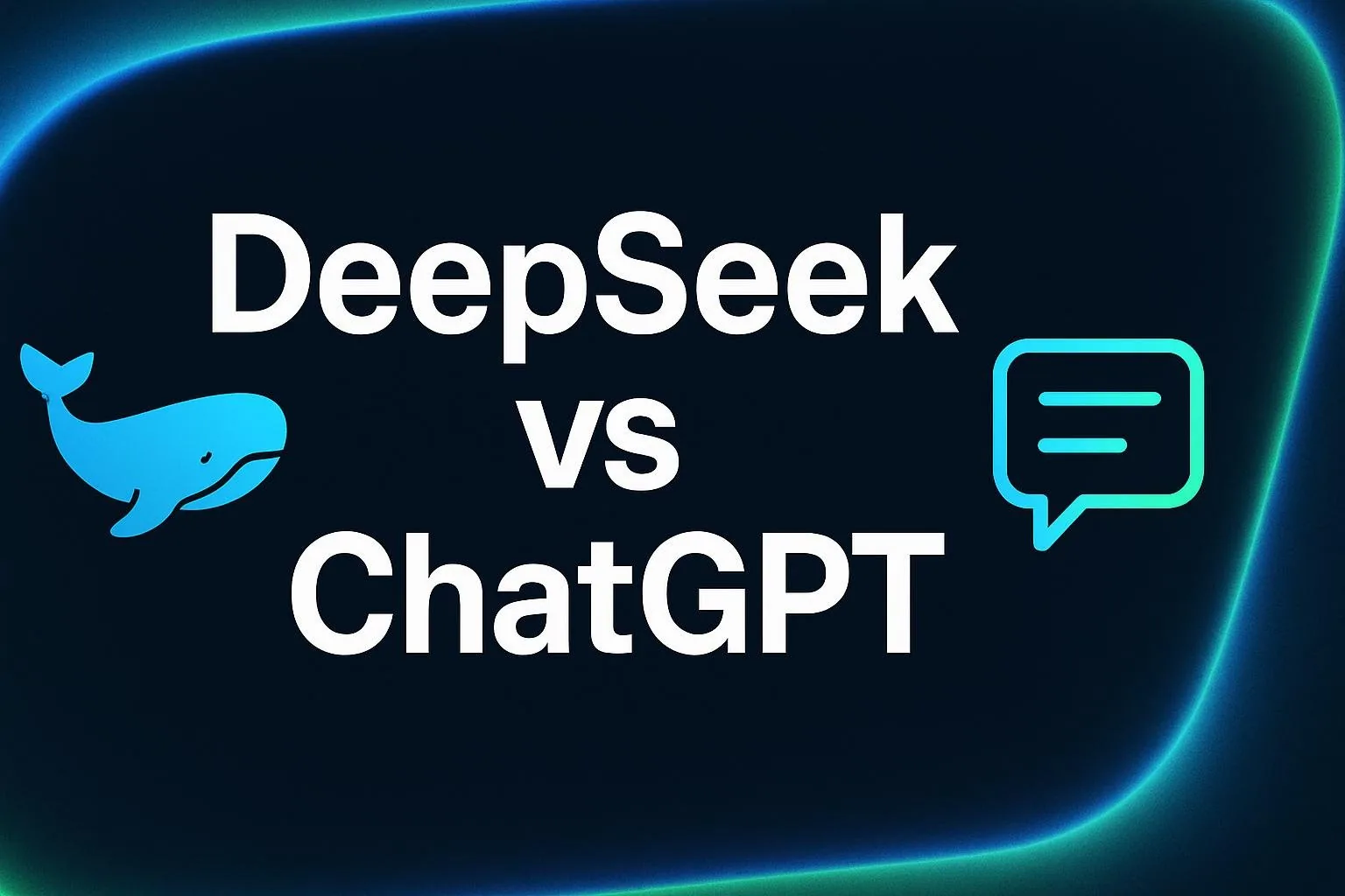 DeepSeek vs ChatGPT AI comparison banner