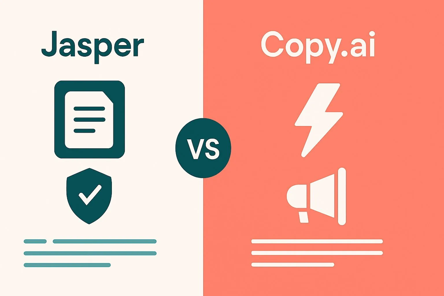 Jasper vs Copy.ai quick verdict comparison by use case