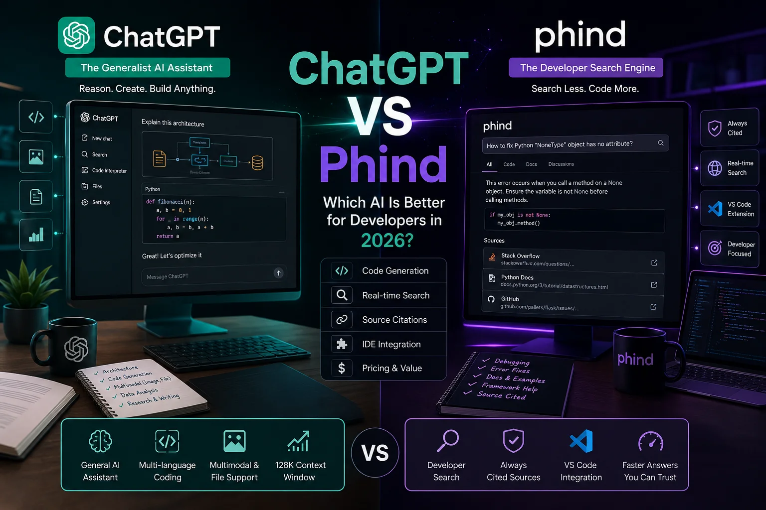 ChatGPT vs Phind