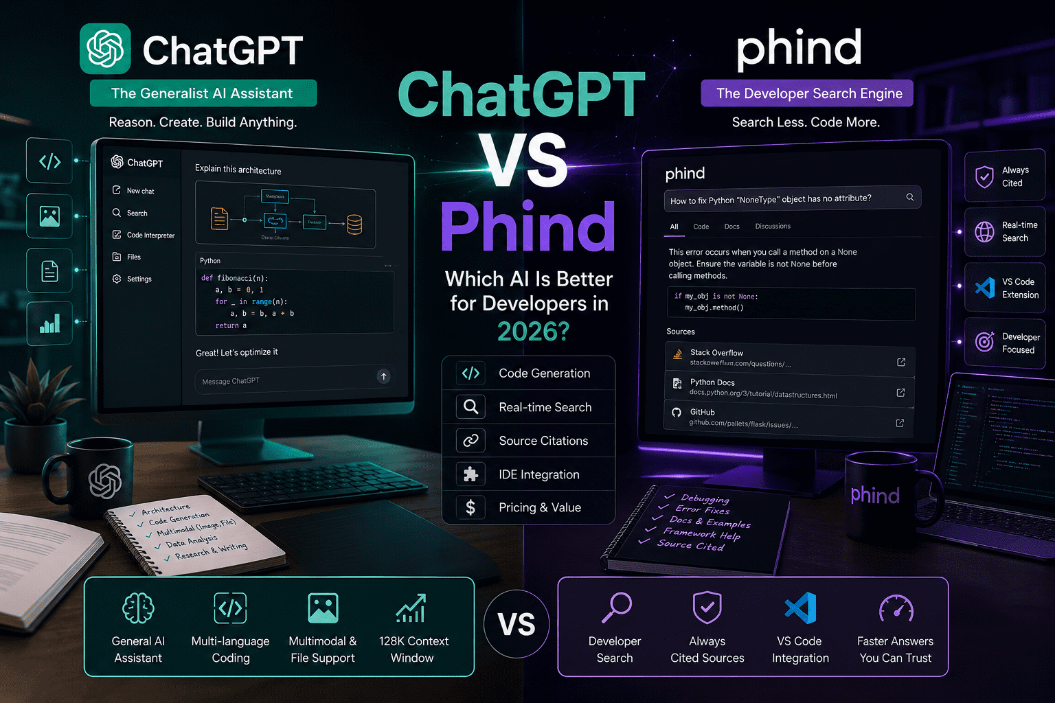 ChatGPT vs Phind