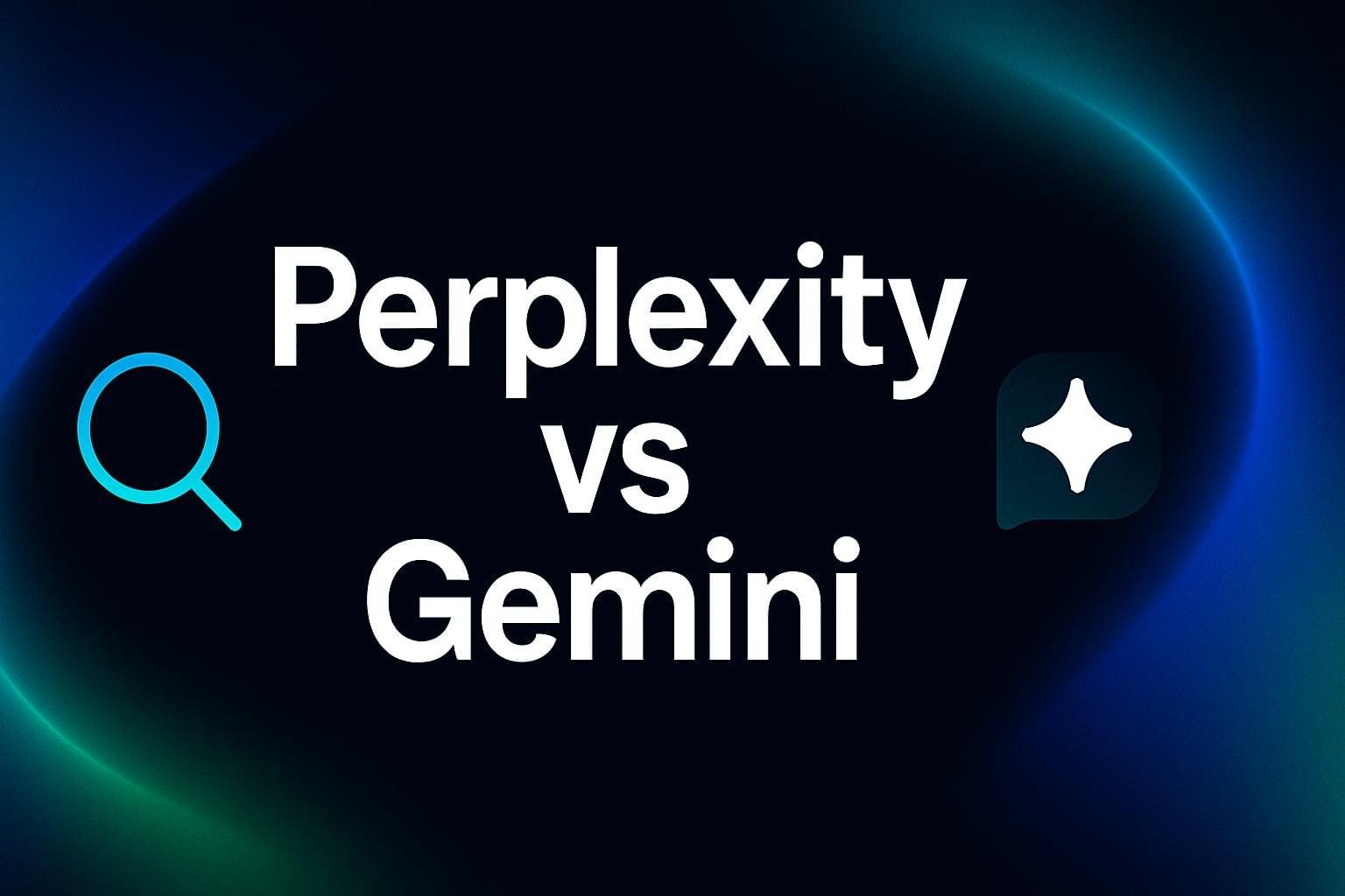 Perplexity vs Gemini AI comparison banner