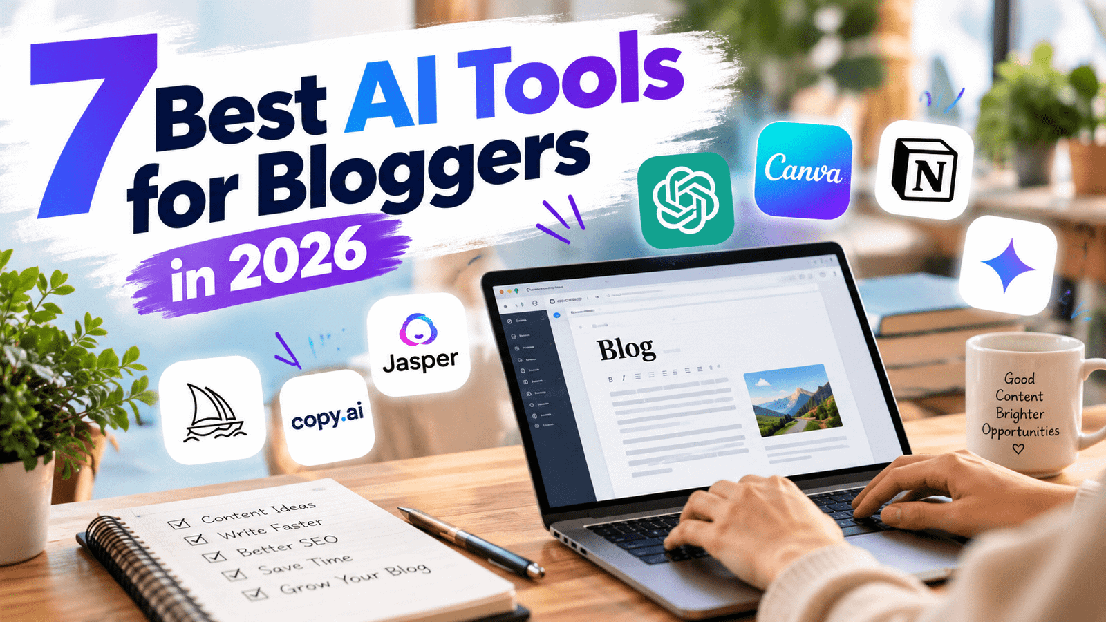 7 Best AI Tools for Bloggers in 2026